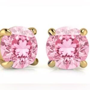 NWOT 1.5 tcw Pink Topaz Earrings. 14K Gold Filled. Gorgeous!